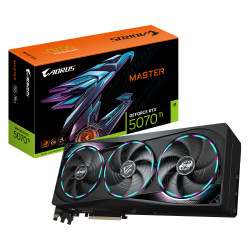GIGABYTE GV-N507TAORUS M-16GD AORUS GeForce RTX 5070 Ti MASTER 16G Tarjeta Gráfica - 16GB GDDR7, 256 bits, PCI-E 5.0, 2670 MHz