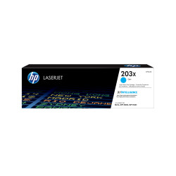 HP CF541X Cartucho de tóner Original LaserJet 203X cian de alta capacidad, 2500 páginas, Cian, 1 pieza(s)