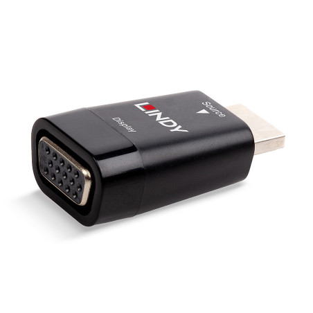 Lindy 38194 38194, HDMI Type A (Standard), VGA, 0 m, Negro
