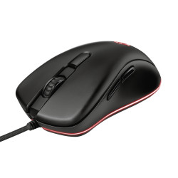 Trust 23575 GXT 930 Jacx, mano derecha, Óptico, USB tipo A, 6400 DPI, Negro