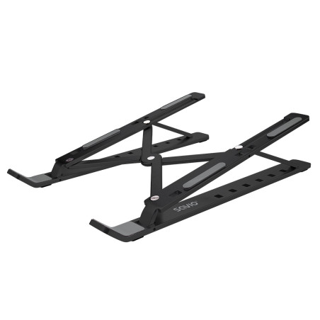 Savio PB-05 PB-05, Soporte para ordenador portátil, Negro, Aluminio, Caucho, 45,7 cm (18"), 45,7 cm (18"), Device