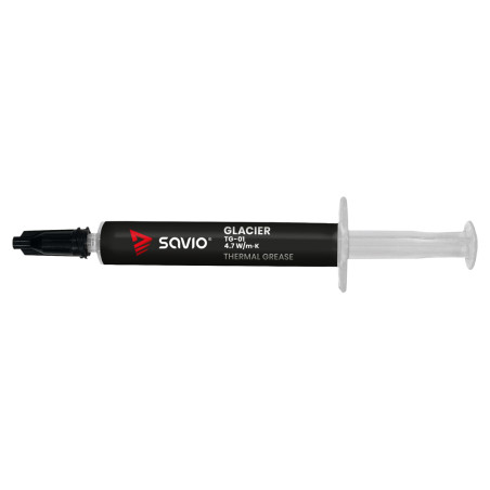 Savio TG-01 2G TG-01 2G, Pasta térmica, 4,7 W/m·K, Gris, Negro, CE WEE, 2 ml, 1 pieza(s)