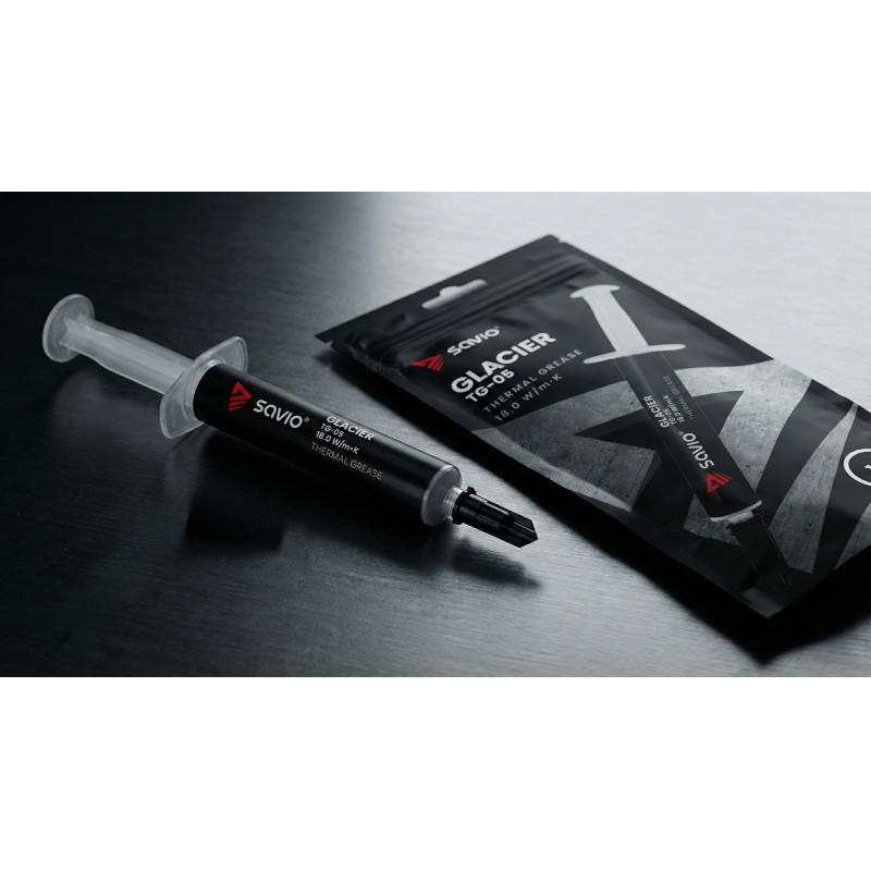 Savio TG-05 4G TG-05 4g, Pasta térmica, 18 W/m·K, 2.6 ± 0.1 g/ml, 40 - 230 °C, CE WEE, 1 pieza(s)
