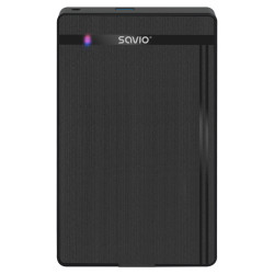 Savio AK-87 AK-87, Carcasa de disco duro/SSD, 2.5/3.5", SATA, 5 Gbit/s, Conexión USB, Negro