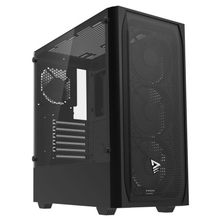 Savio NOCTIS FLOW Noctis Flow, Cubo, PC, Negro, ATX, micro ATX, Mini-ITX, Hogar / Oficina, 17 cm
