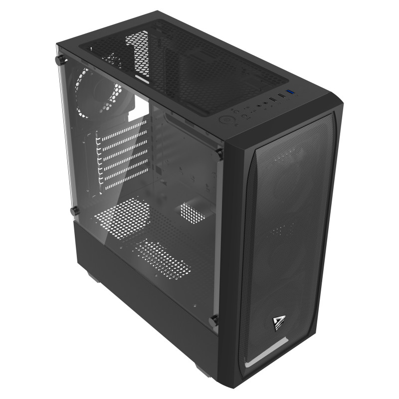 Savio NOCTIS FLOW Noctis Flow, Cubo, PC, Negro, ATX, micro ATX, Mini-ITX, Hogar / Oficina, 17 cm