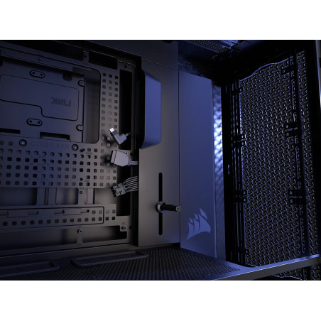 Corsair CC-9011309-WW FRAME 5000D RS ARGB, Midi Tower, PC, Negro, ATX, EATX, micro ATX, Mini-ITX, Plástico, Acero, Vidrio