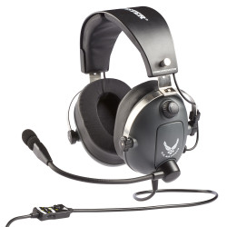 Thrustmaster 4060196 T.Flight U.S. Air Force, Alámbrico, Aviación/Control de tráfico aéreo, 752 g, Auriculares, Negro, Gris