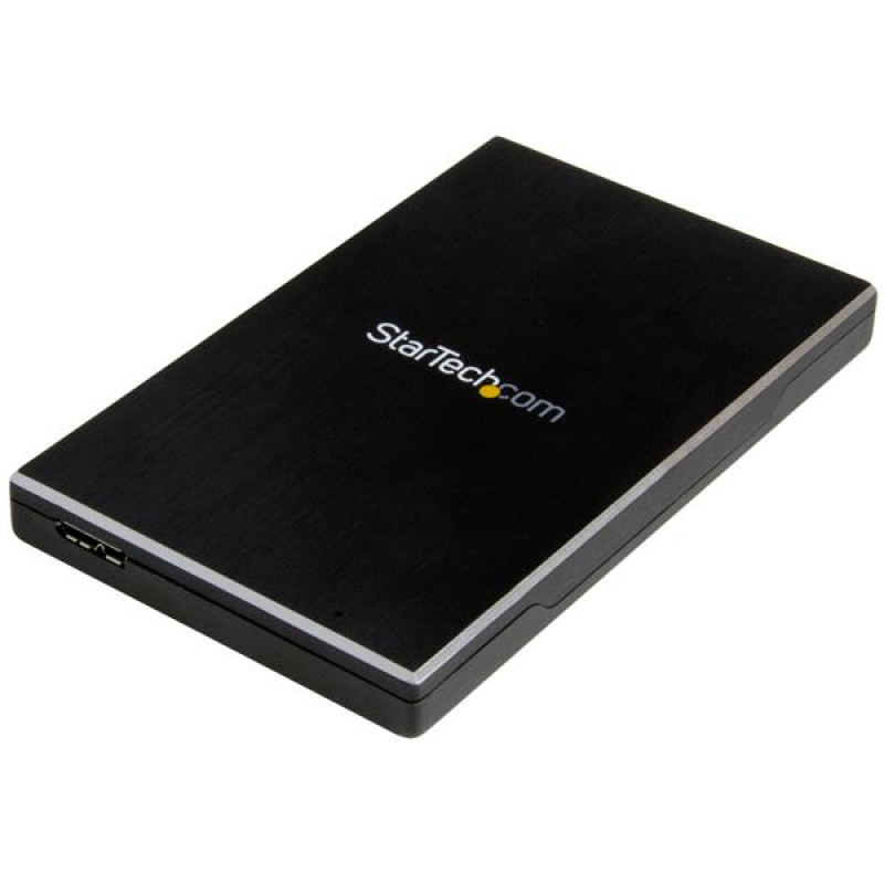 StarTech.com S251BMU313 Caja USB 3.1 Gen 2 de 1 bahía de 2,5 pulgadas SATA III, Carcasa de disco duro/SSD, 2.5", SATA, 10