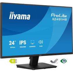 iiyama X2491HS-B1 ProLite X2491HS-B1, 60,5 cm (23.8"), 1920 x 1080 Pixeles, Full HD, LCD, Negro