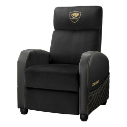 COUGAR 3MRAEGLB.0001 Ranger Elite Gold, Butaca para jugar, 135 kg, Asiento acolchado tapizado, Respaldo acolchado tapizado,