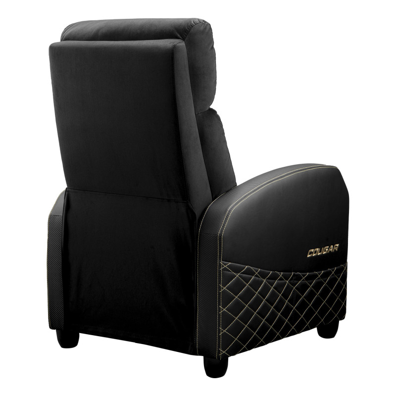 COUGAR 3MRAEGLB.0001 Ranger Elite Gold, Butaca para jugar, 135 kg, Asiento acolchado tapizado, Respaldo acolchado tapizado,