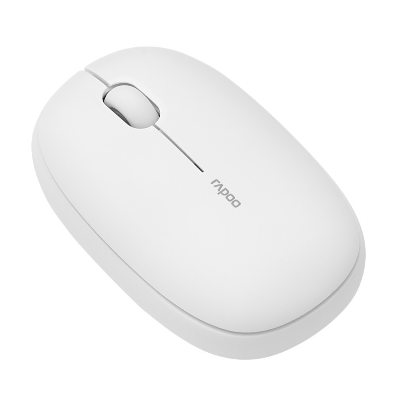 Hama 00215763 M660 Silent, Ambidextro, Óptico, RF Wireless + Bluetooth, 1300 DPI, Blanco