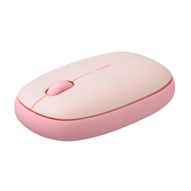 Rapoo 14380 M660 Silent, Ambidextro, Óptico, RF Wireless + Bluetooth, 1300 DPI, Rosa