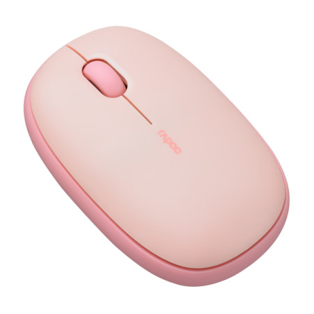 Rapoo 14380 M660 Silent, Ambidextro, Óptico, RF Wireless + Bluetooth, 1300 DPI, Rosa