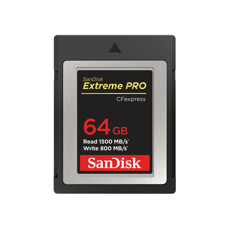 SanDisk SDCFE-064G-GN4NN Extreme Pro, 64 GB, CFexpress, 1500 MB/s, 800 MB/s, Negro