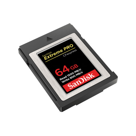 SanDisk SDCFE-064G-GN4NN Extreme Pro, 64 GB, CFexpress, 1500 MB/s, 800 MB/s, Negro