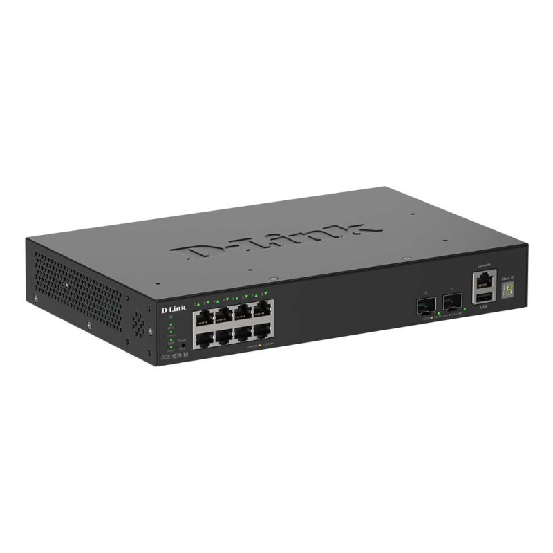 D-Link DGS-1530-10/E DGS-1530-10, Gestionado, L2, Gigabit Ethernet (10/100/1000), Bidireccional completo (Full duplex)