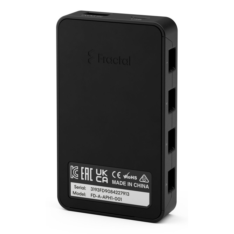 Fractal Design FD-A-APH1-001 FD-A-APH1-001, Controlador de ventilador, Negro, 4 pines, SATA, 53 mm, 90 mm