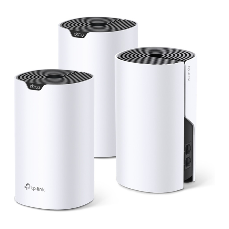 TP-Link DECO S4(3-PACK) Deco S4 (3-pack), Blanco, Interno, Sistema de malla, Poder, 370 m², Doble banda (2,4 GHz / 5 GHz)