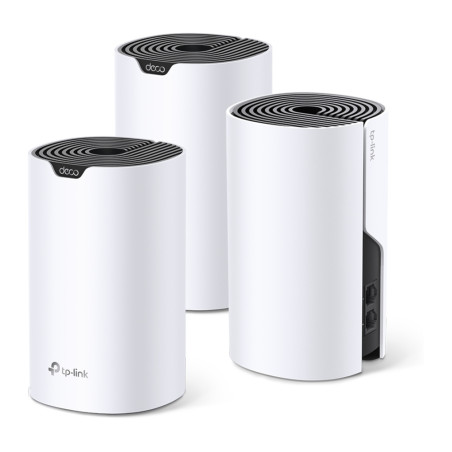 TP-Link DECO S4(3-PACK) Deco S4 (3-pack), Blanco, Interno, Sistema de malla, Poder, 370 m², Doble banda (2,4 GHz / 5 GHz)