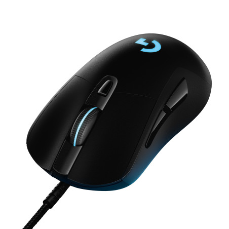 Logitech G 910-005633 G403 HERO, mano derecha, Óptico, USB tipo A, 25600 DPI, 1 ms, Negro