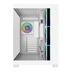 Cooler Master E681-WHNN-S00 Elite 681, Midi Tower, PC, Blanco, ATX, ITX, micro ATX, Acero, Vidrio templado, Juego 2