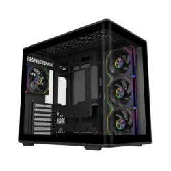 Cooler Master E600-KGNN-S01 Elite 600, Torre, PC, Negro, Transparente, ATX, micro ATX, Mini-DTX, Mini-ITX, SPCC, Acero, Vidrio