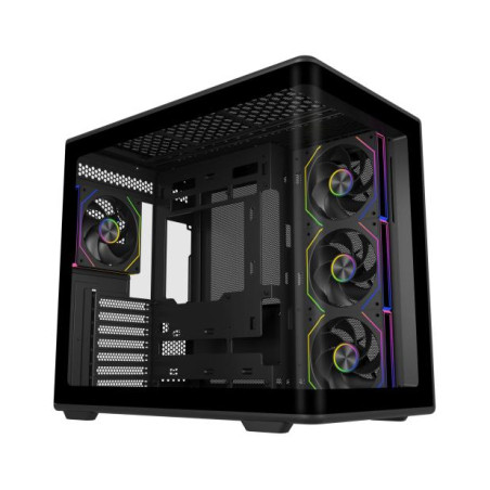 Cooler Master E600-KGNN-S01 Elite 600, Torre, PC, Negro, Transparente, ATX, micro ATX, Mini-DTX, Mini-ITX, SPCC, Acero, Vidrio