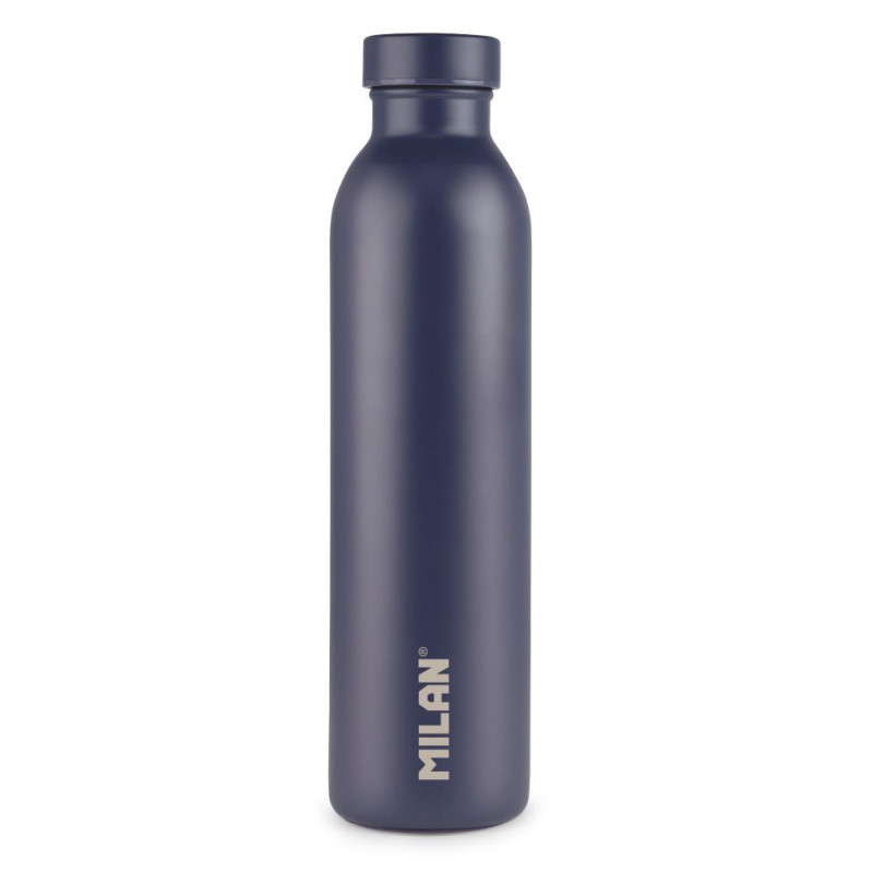 Milan 643020B 643020B, Uso diario, 590 ml, Tapón de tornillo, Acero inoxidable, Marina, Azul marino
