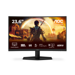 AOC C24G42E G4 C24G42E, 59,9 cm (23.6"), 1920 x 1080 Pixeles, Full HD, LED, 4 ms, Negro, Rojo