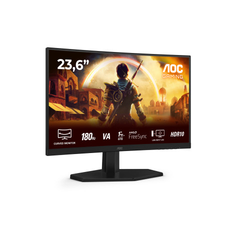 AOC C24G42E G4 C24G42E, 59,9 cm (23.6"), 1920 x 1080 Pixeles, Full HD, LED, 4 ms, Negro, Rojo