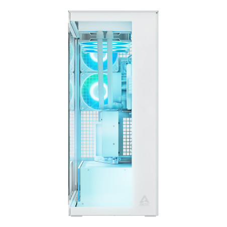 ARCTIC ACPCC00017A Xtender VG White (Clear Glass), Midi Tower, PC, Blanco, EATX, Metal, Vidrio templado, Juego