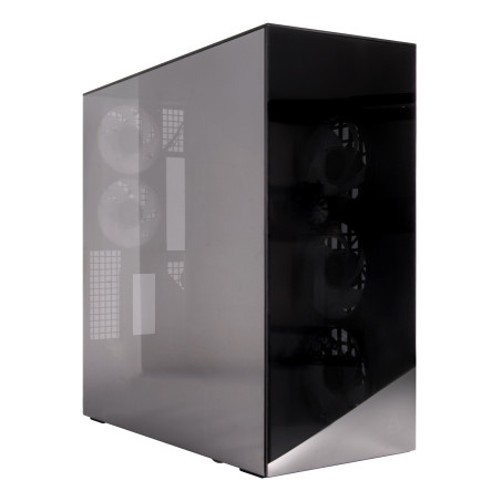 ARCTIC ACPCC00019A Xtender VG Black (Mirror Glass), Midi Tower, PC, Negro, EATX, Metal, Vidrio templado, Juego
