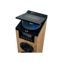 Thomson DS122CD DS122CD, Torre de sonido para uso doméstico, Negro, Madera, Parte superior, 10 W, De 2 vías, 8 Ω 2