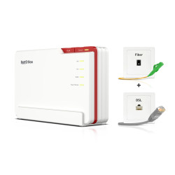 FRITZ! 20003058 Box 5690 Pro International, Wi-Fi 7 (802.11be), Tribanda (2.4 GHz / 5 GHz / 6 GHz), Ethernet, ADSL, Blanco,