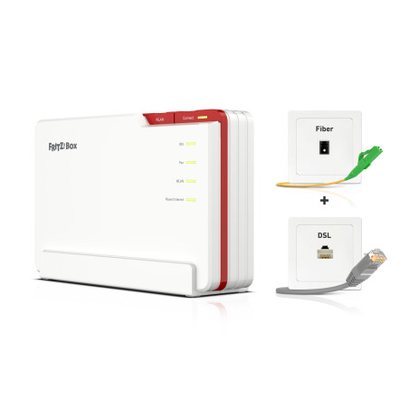 FRITZ! 20003058 Box 5690 Pro International, Wi-Fi 7 (802.11be), Tribanda (2.4 GHz / 5 GHz / 6 GHz), Ethernet, ADSL, Blanco,