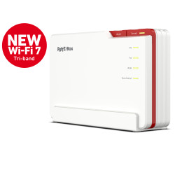 FRITZ! 20003058 Box 5690 Pro International, Wi-Fi 7 (802.11be), Tribanda (2.4 GHz / 5 GHz / 6 GHz), Ethernet, ADSL, Blanco, 2