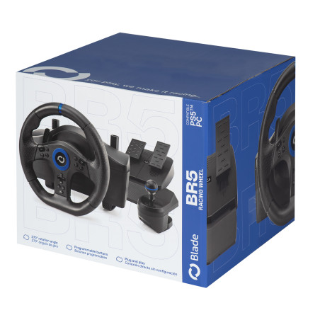 Blade Gaming BL7002 BR5 Racing Wheel, PlayStation 5, 650 mm, 310 mm, 235 mm, 2,7 kg, 310 mm