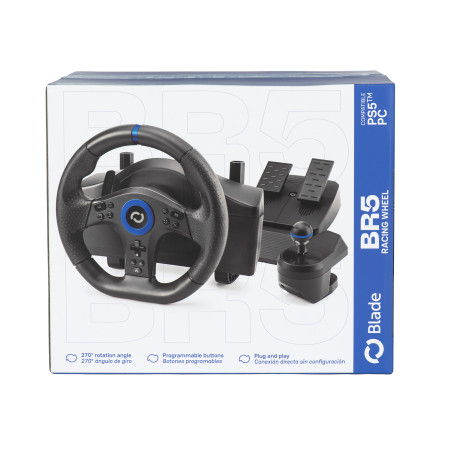 Blade Gaming BL7002 BR5 Racing Wheel, PlayStation 5, 650 mm, 310 mm, 235 mm, 2,7 kg, 310 mm