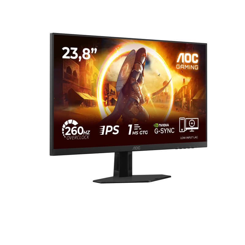 AOC 24G4ZRE G4 24G4ZRE, 60,5 cm (23.8"), 1920 x 1080 Pixeles, Full HD, LED, 1 ms, Negro, Rojo