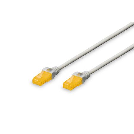 Digitus DK-1613-A-020 Cable de conexión U/UTP CAT 6A, 2 m, Cat6a, U/UTP (UTP), RJ-45, RJ-45, Gris