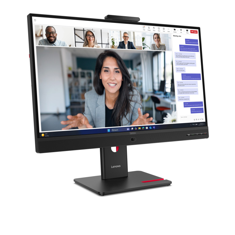 Lenovo 64B6MAT1EU ThinkVision T24-4v Monitor, 60,5 cm (23.8"), 1920 x 1080 Pixeles, Full HD, LCD, 6 ms, Negro