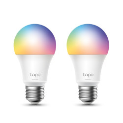 TP-Link TL13E(2-PACK) Smart Wi-Fi Light Bulb Multicolor, Bombilla inteligente, Wi-Fi, Metálico, Blanco, 802.11b, 802.11g,