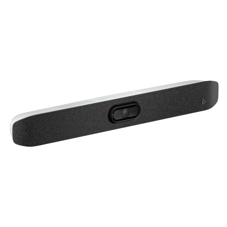 HP Poly A9DD8AA Studio V12 USB Video Bar No Power Supply, 4K Ultra HD, 3840 x 2160 Pixeles, 5x, Blanco