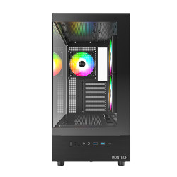 Montech XR (B) XR, Torre, PC, Negro, ATX, micro ATX, Mini-ITX, 17,5 cm, 42 cm 2
