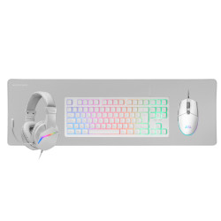 Mars Gaming MCPRGB3WES MCP-RGB3, Pack Gaming Teclado Fixed RGB + Ratón Gaming RGB Flow 3200 DPI + Auriculares Over-Ear RGB + 2