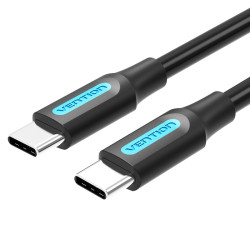 Vention COSBH Cable USB 2.0 Tipo-C COSBH/ USB Tipo-C Macho - USB Tipo-C Macho/ 2m/ Negro, 2 m, USB C, USB C, USB 2.0, 0,48