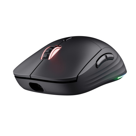 Trust 25127 GXT 927 Redex+, mano derecha, Laser, RF Wireless + USB Type-A, 25600 DPI, Negro