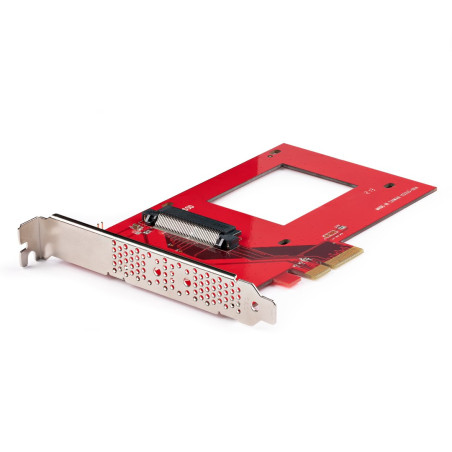 StarTech.com PEX4SFF8639U3 Tarjeta Adaptador U.3 a PCIe - Adaptador PCIe 4.0 x4 para SSDs U.3 NVMe de 2,5" - Tarjeta de